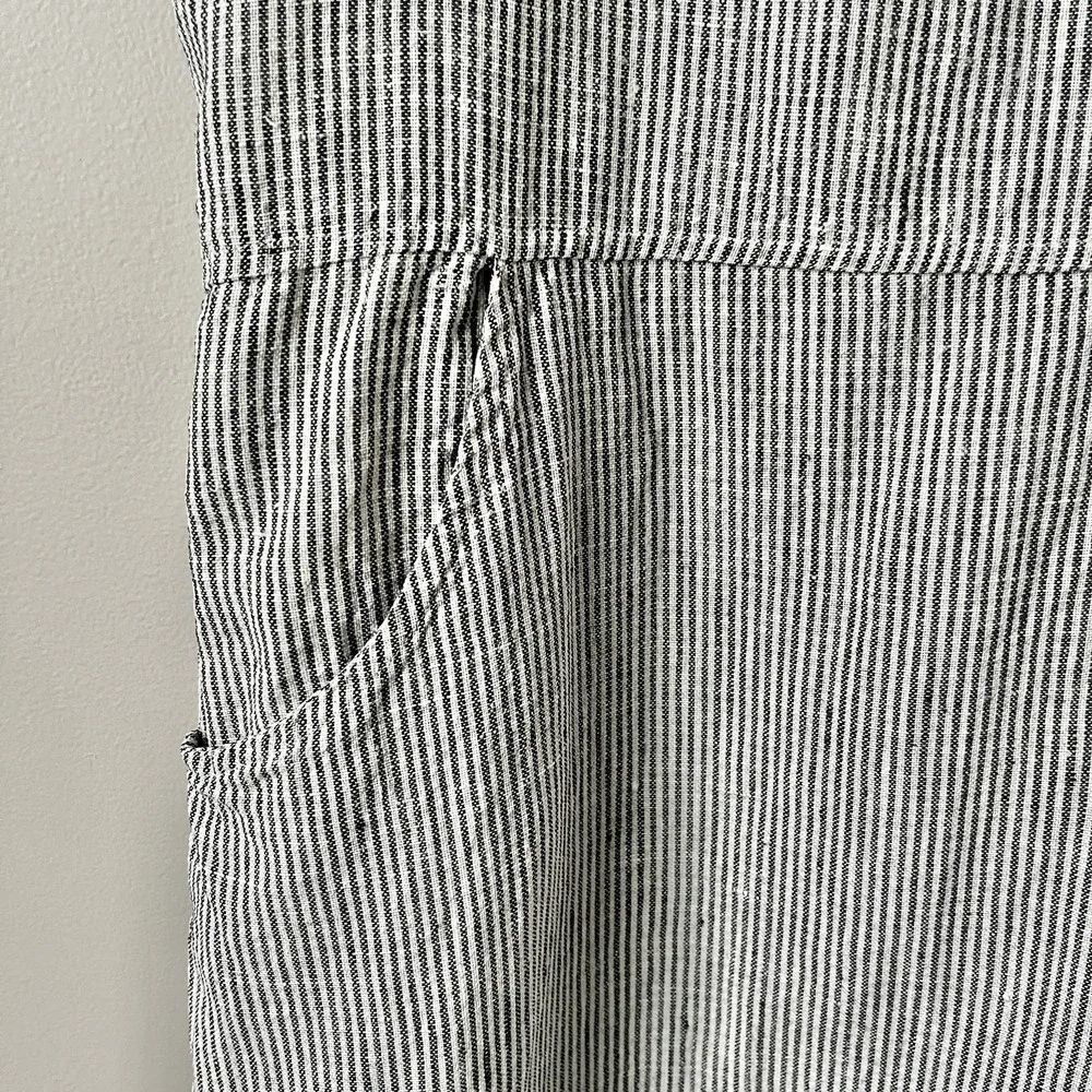Vintage striped linen dress with pockets! - Picture 6 of 12